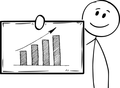 Stickboy holding up growth chart - IT Audits